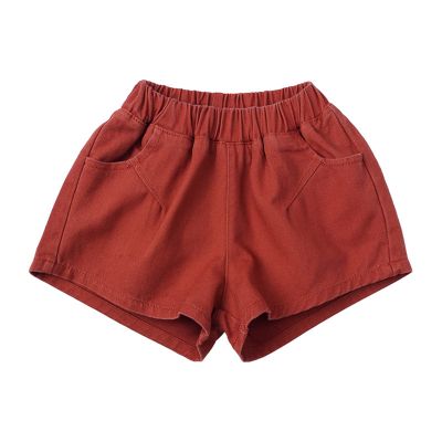 Baby Girl Pants Toddler Kids Baby Boys Girls Jogger Shorts Summer Cotton Casual Solid Shorts Shorts for (Red, 4-5 Years)