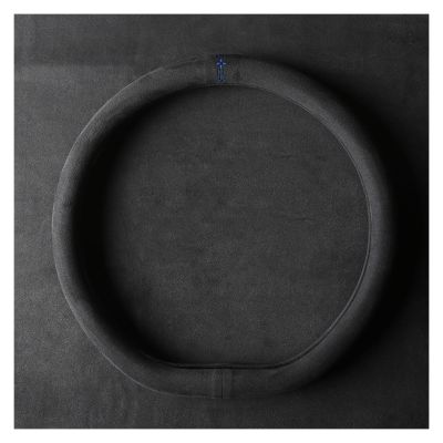 FUERU Car Steering Wheel Cover Set Car Steering Wheel Cover D Type 14.5-15 Inches Genuine Leather Comfortable Shock-Absorbing Car Interior (Color : 3#)