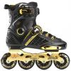 DHAEY Roller Skates Inline Shoes 4-Wheel Skates Professional Slalom Adult Roller Skating Sneakers Beginner Men and Women Roller Adult (Color : Gold, Size : 8 Women/6.5 Men) view 1