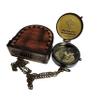 ANTIQUANA Trust in The Lord Engraved Compass with Authentic Leather Case Brass Compass Directional Compass, Baptism Gifts for Boys & Girls, First Communion (May Your Faith withLeather case) view 4