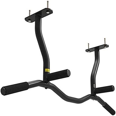 JYDQM Fitness Training Pull Up Bar for Men & Women Multi-Grip Pull-Up Bar with Handle Ceiling Wall-Mounted Horizontal Bar Heavy Duty Doorway Trainer for Home Gym Exercise Fitness (Size : B)
