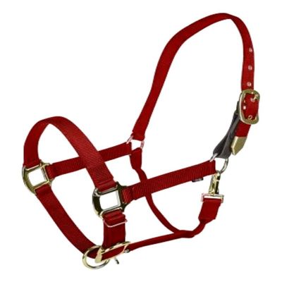 Gatsby Gold Safety Breakaway Halter Horse Red