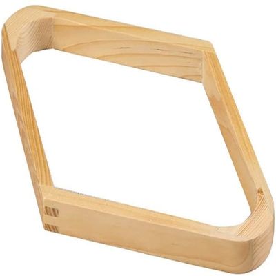 BAZAC Ball Racks,Wooden Diamond Shaped Billiard Holder 9-Ball Diamond Rack Pool Table Triangle Ball Rack