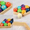BAZAC Ball Racks,Wooden Diamond Shaped Billiard Holder 9-Ball Diamond Rack Pool Table Triangle Ball Rack view 2