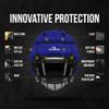 Guardian Cap - Soft-Shell Helmet Cover for Football and Lacrosse - Reduces Impact and Protects Helmets - One Size Fits All for Youth, High School and College Programs - Royal Blue view 3