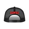 Ultra Game NBA Official Mens Snap Back All Around The World Trucker Baseball Cap Hat - Unisex, Atlanta Hawks, Black Marl, 1SIZE view 3