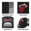 Ultra Game NBA Official Mens Snap Back All Around The World Trucker Baseball Cap Hat - Unisex, Atlanta Hawks, Black Marl, 1SIZE view 4