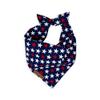 4th of July Dog Bandanas  Red, White, and Cute 4th of July Print Dog Bandanas, Tie Back, Premium Light Drape Fabric, Unique Design, Handmade in The USA, Multiple Size (Star Spangled, Small) view 1
