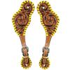 BAR H EQUINE Leather Spurs Straps for Adults Western Womens Spur Horse Riding Barrel Racing Show and Rodeo Strap Adult Women view 1