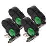 INOOMP 4pcs Bait Alarm Fish Alert Fish Indicator Fishing Rod Carp Detector Sound and Light Carp Alarms Fishing Rod Alert Fish Bite Alarm and Strike Indicator Fishing Pole Sound view 1