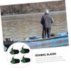 INOOMP 4pcs Bait Alarm Fish Alert Fish Indicator Fishing Rod Carp Detector Sound and Light Carp Alarms Fishing Rod Alert Fish Bite Alarm and Strike Indicator Fishing Pole Sound view 3