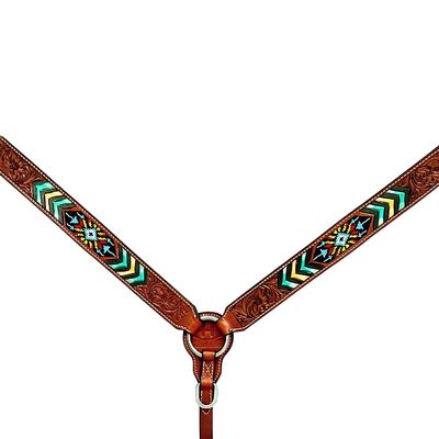 BAR H EQUINE American Leather Horse Saddle Tack Breast Collar