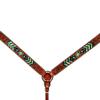 BAR H EQUINE American Leather Horse Saddle Tack Breast Collar