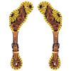 BAR H EQUINE Leather Spurs Straps for Adults Western Womens Spur Horse Riding Barrel Racing Show and Rodeo Strap Adult Women view 1