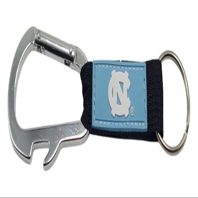 Pro Specialties Group NCAA UNC North Carolina Tar Heels Carabiner with Bottle Opener Key Ring