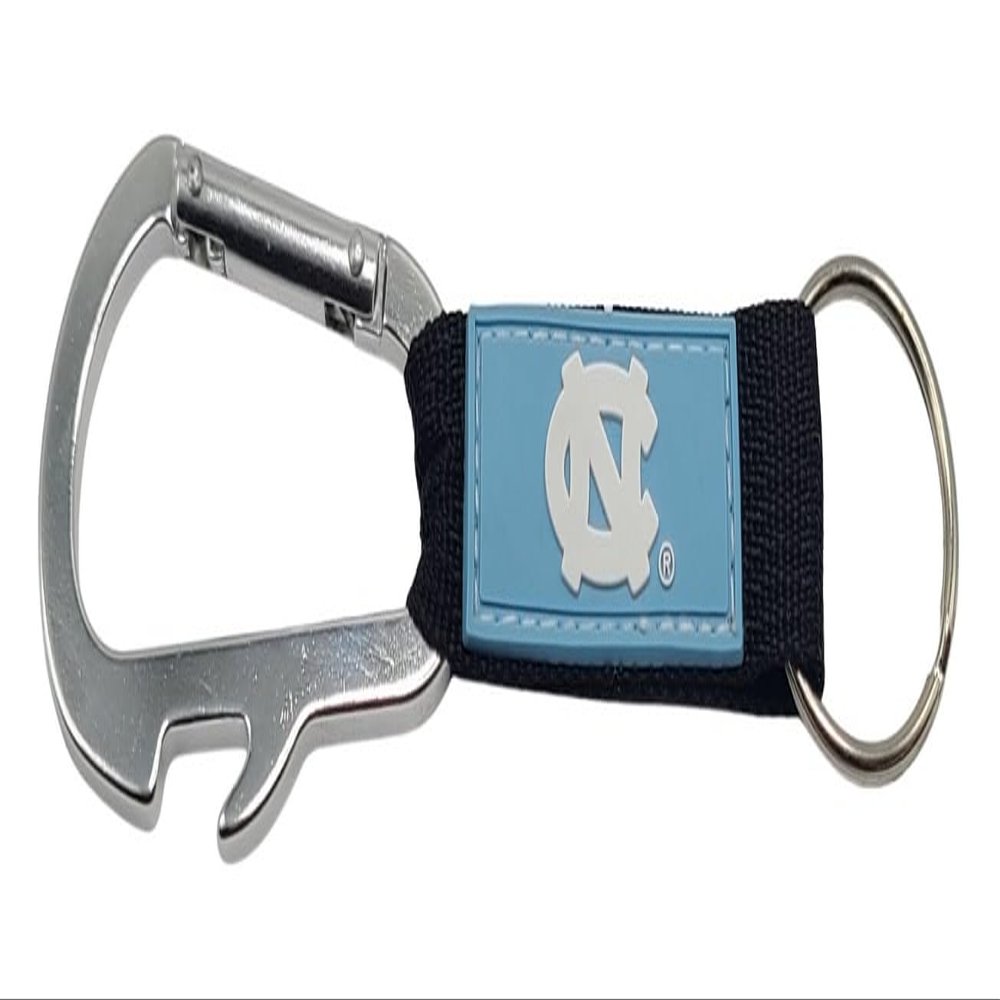 Pro Specialties Group NCAA UNC North Carolina Tar Heels Carabiner with Bottle Opener Key Ring