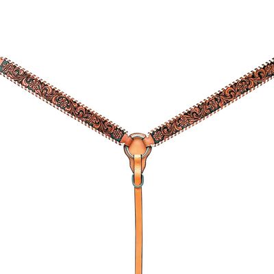 BAR H EQUINE American Leather Horse Saddle Tack Breast Collar