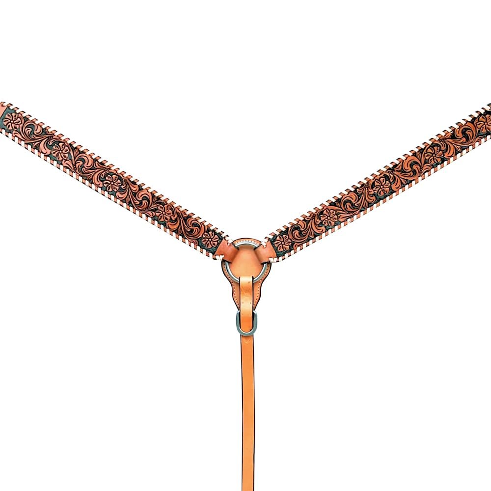 BAR H EQUINE American Leather Horse Saddle Tack Breast Collar