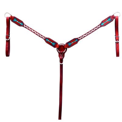BAR H EQUINE American Leather Horse Saddle Tack | Breast Collar Western