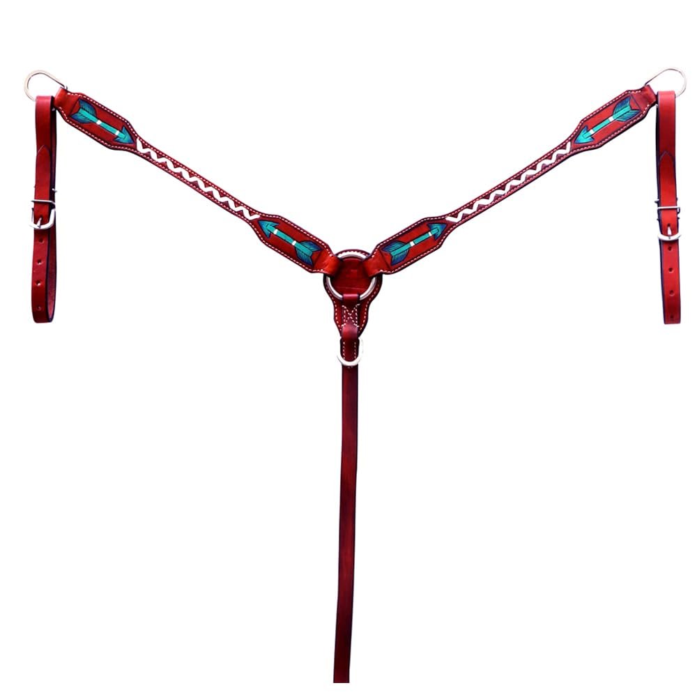 BAR H EQUINE American Leather Horse Saddle Tack | Breast Collar Western