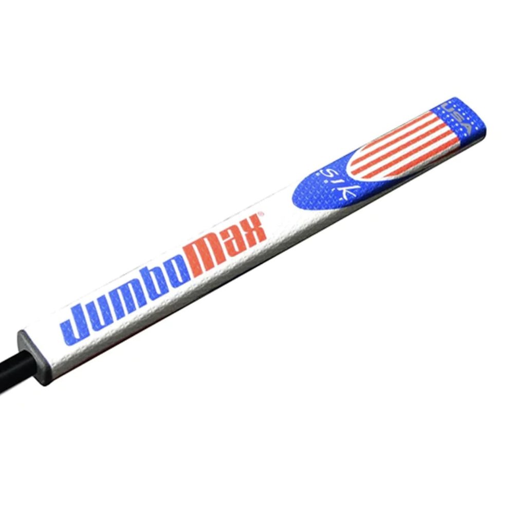 JumboMax (SIK Edition) Putter Grips JumboFlat 17 Golf Putter Grip, Oversize ArmLock Grip Profile, Red/White/Blue w/USA Flag