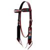 BAR H EQUINE American Leather Horse Saddle Tack Headstall | Browband Western for Horses
