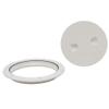 Beckson Boat Deck Plate DP62-W | 8 1/4 Inch Textured White Plastic view 2