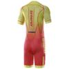 Synergy Triathlon Tri Suit - Men's Elite Short Sleeve Trisuit Cycling Skinsuit (Sunset Red, Small) view 4