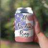 1 Pack - Let Freedom Ring American Patriotic Drink Cooler Sleeve view 2