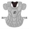 Force3 Pro Gear Solid State Catcher Chest Protector with Dupont Kevlar | SEI Certified to Meet NOCSAE Standard (Youth, Gray) view 1