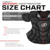 Force3 Pro Gear Solid State Catcher Chest Protector with Dupont Kevlar | SEI Certified to Meet NOCSAE Standard (Youth, Gray) view 3