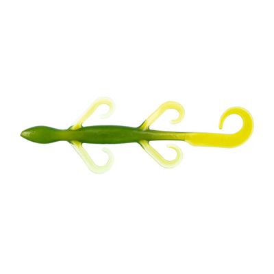 BAITFUEL Lizard Big Creature Bait Infused with Supercharged X55 Formula Gel | 6-Inch, Key Lime Pie (PN: X18524)