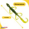 BAITFUEL Lizard Big Creature Bait Infused with Supercharged X55 Formula Gel | 6-Inch, Watermelon Candy (PN: X18520) view 2