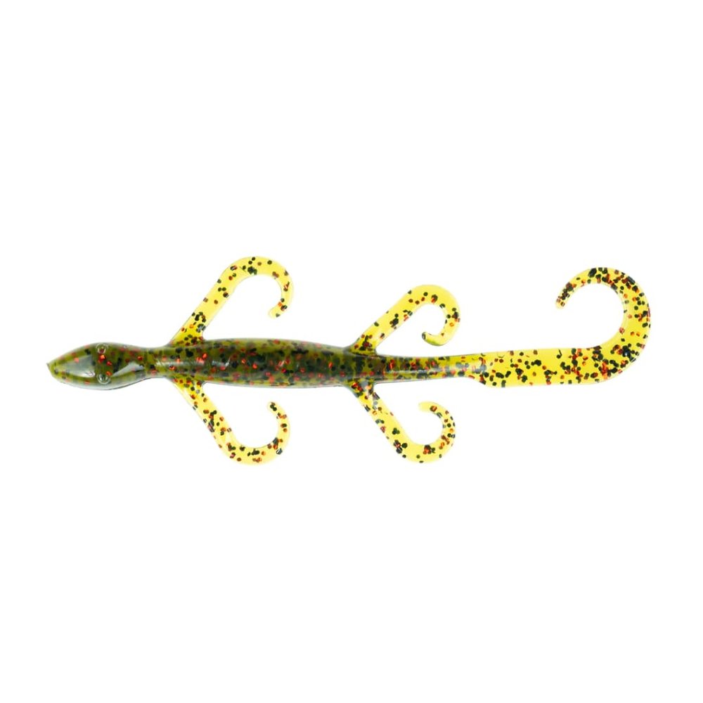 BAITFUEL Lizard Big Creature Bait Infused with Supercharged X55 Formula Gel | 6-Inch, Watermelon Red (PN: X18504)