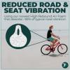 Adamo Island Saddle Ocean Comfort Bike Seat - Anatomic Relief Bicycle Saddle For Spin Bikes, E-Bikes, & Stationary Bike With Waterproof Cover - EBike Seat Reduces Numbness & Discomfort For Men & Women view 3