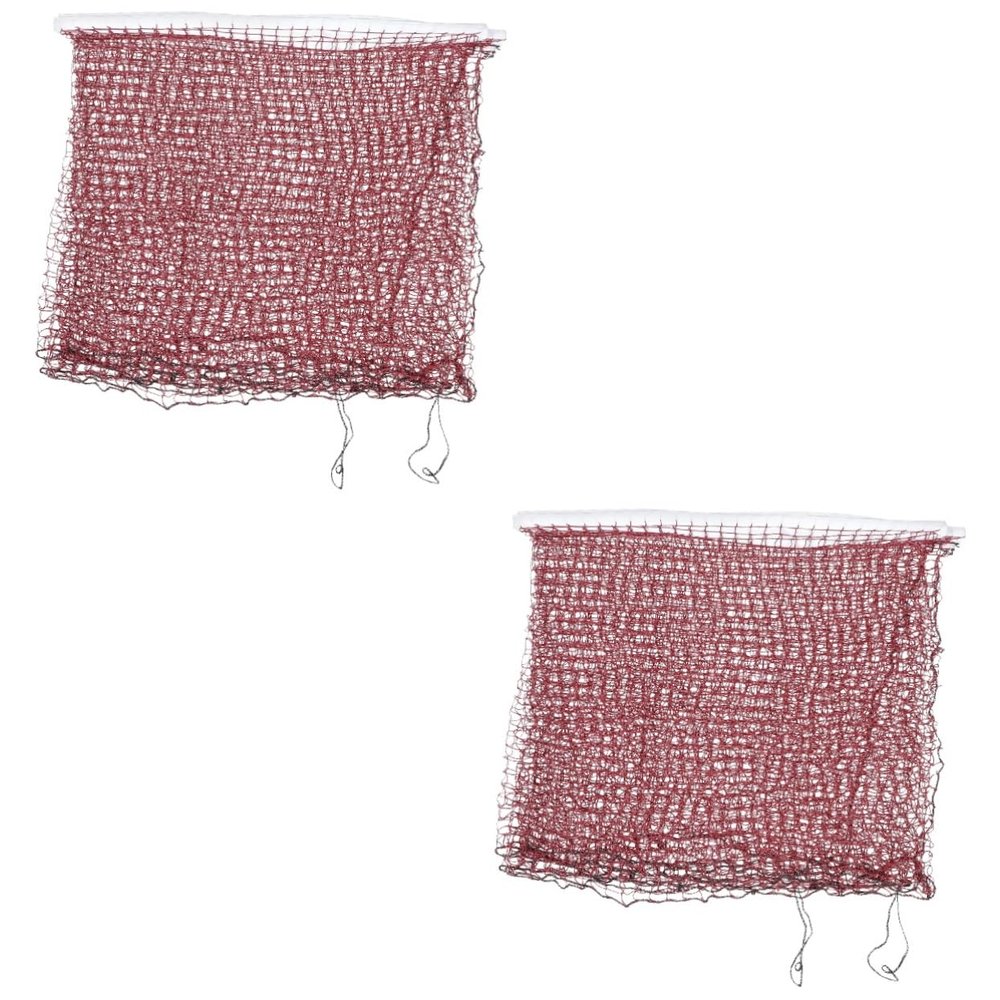 INOOMP 2pcs Beach Volleyball Net Badminton Net Foldable Portable Outdoor Sport