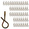 Eupheng Quick Change Fly Fishing Snaps Stainless Steel, Fishing swivels, Fast Easy & Secure, Hook Snaps for Flies, Jigs, Lures, Great Value Pack view 1