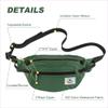 4Monster Hiking Waist Packs Portable,Water Resistant Fanny Bag with Adjustable Strap,Lightweight Crossbody Chest Bag Slim Bag (Army Green-2, 2L) view 2
