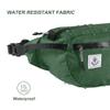 4Monster Hiking Waist Packs Portable,Water Resistant Fanny Bag with Adjustable Strap,Lightweight Crossbody Chest Bag Slim Bag (Army Green-2, 2L) view 4