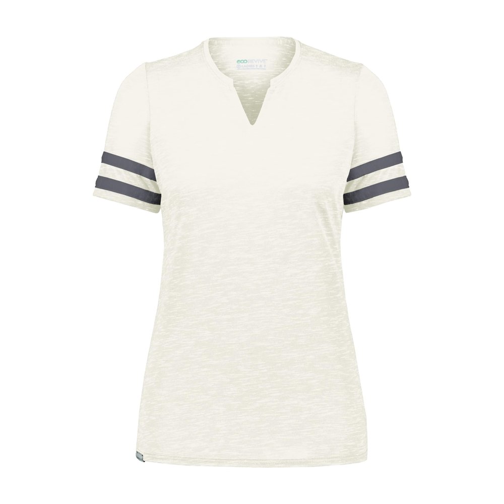 Holloway Ladies Monterey Tee Birch Heather/Carbon Heather L