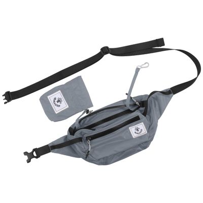 4Monster Hiking Waist Pack - Portable, Water Resistant Fanny Pack with Adjustable Strap, Lightweight Crossbody Chest Bag (Silver, 2L)