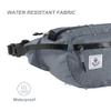 4Monster Hiking Waist Pack - Portable, Water Resistant Fanny Pack with Adjustable Strap, Lightweight Crossbody Chest Bag (Silver, 2L) view 4