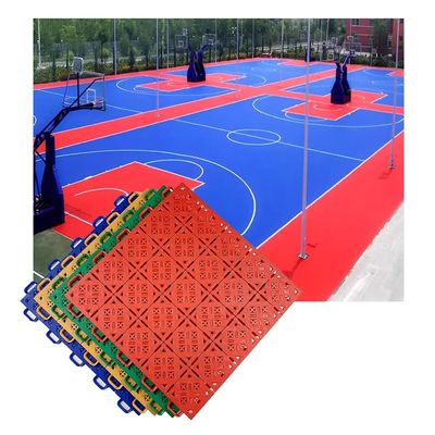 25CM Weatherproof Sports Floor mat for Indoor Outdoor, Basketball Court Anti Slip and wear-Resistant Modular Interlocking Floor Tiles, 4 Colors (Color : Yellow, Size : 10PCS)