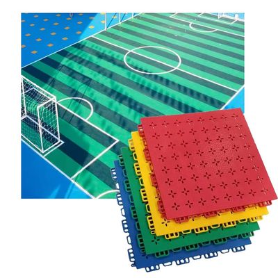 1ft Plastic Splicing Sports Floor mat for Indoor Outdoor, Basketball Court Anti Slip and wear-Resistant Modular Interlocking Floor Tiles (Color : Blue, Size : 10PCS)