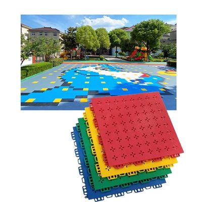 1ft Weatherproof Plastic Splicing Sports Floor, Modular Interlocking Floor Tiles for School/Kindergarten/Basketball Court/Gym/Playground/Park (Color : Green, Size : 10PCS)