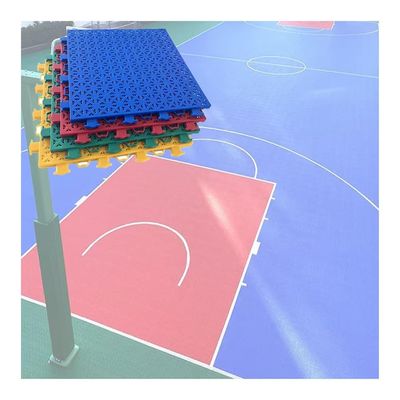 25CM PP Splicing Sports Floor mat for Indoor Outdoor, Basketball Court Anti Slip and wear-Resistant Modular Interlocking Floor Tiles (Color : Black, Size : 1PCS)