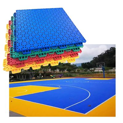 12 inches Weatherproof PP Sports Floor mat for Indoor outdoo, Basketball Court Anti Slip and wear-Resistant Modular Interlocking Floor Tiles (Color : Black, Size : 10PCS)