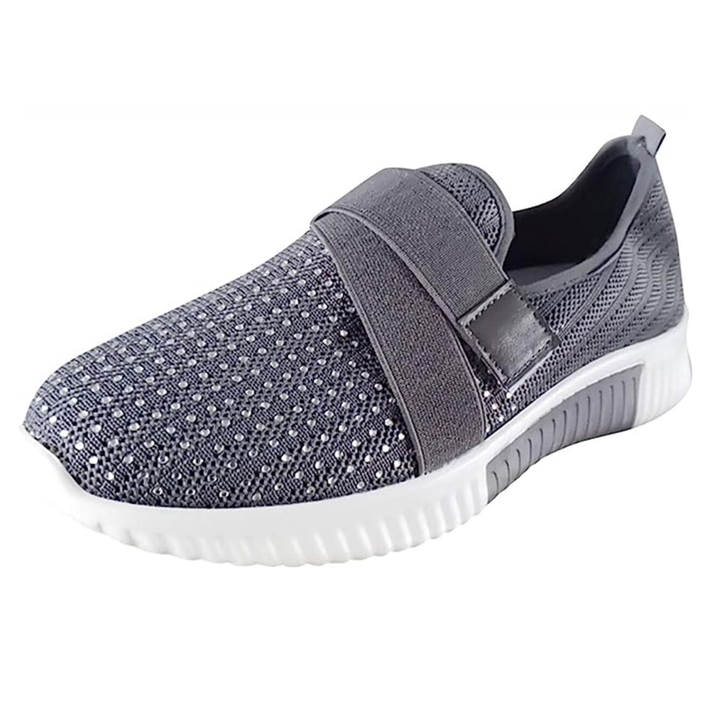 Ladmiple Shoes For Women Sneakers Slip Ons Womens Running Shoes Non Slip Athletic Tennis Walking Workout Sneakers Casual Fashion Comfortable Slip On Gym Shoes 2023 Grey