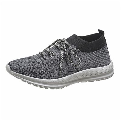 Ladmiple Womens Shoes With Arch Support Orth Feet Womens Slip on Walking Shoes Comfort Lightweight Breathable Sock Shoe Non-Slip Mesh Casual Fashion Tennis Running Sneakers Grey