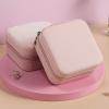 KiBxan Leather Jewelry Box Travel Jewelry Organizer for Ring, Pendant, Earrings, Necklace, Bracelet Organizer Portable Jewelry Case 2pcs (Pink) view 4